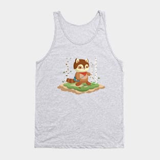 Woodland Raccoon Tank Top